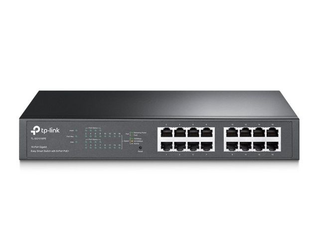 TP-Link TL-SG1016PE - Switch - intelligente - 8 x 10/100/1000 (PoE+) + 8 x 10/1…