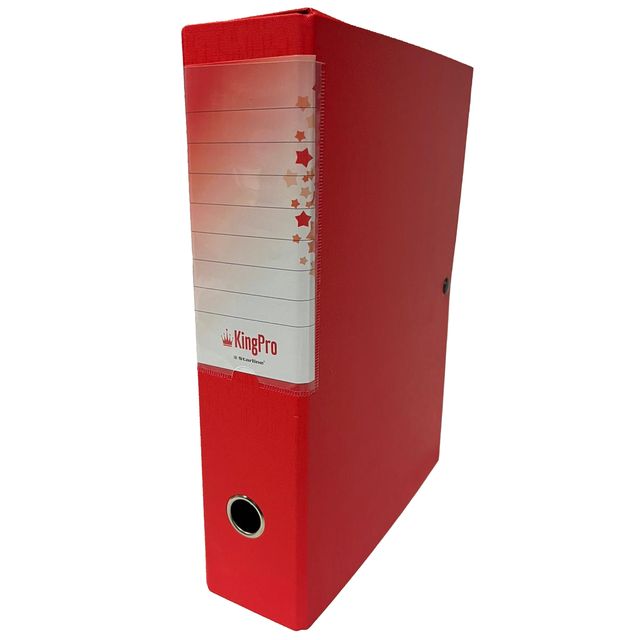 Scatola progetto KingPro - con portaetichetta - dorso 4 cm - rosso - Starline