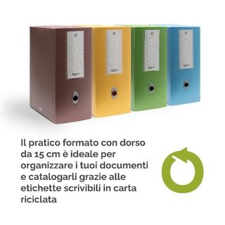Scatola progetto Plus HOLOS - 25 x 35 cm - dorso 15 cm - giallo sabbia - Fellow…
