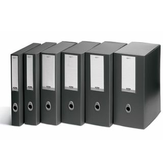 Scatola progetto Plus Vip - 34,5 x 24,5 cm - dorso 6 cm - grigio antracite - Fe…