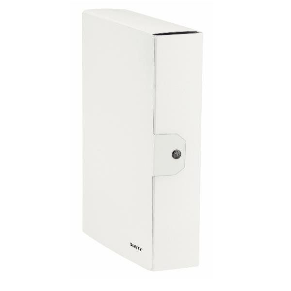 Scatola progetto WOW - dorso 8 cm - bianco metallizzato - Leitz