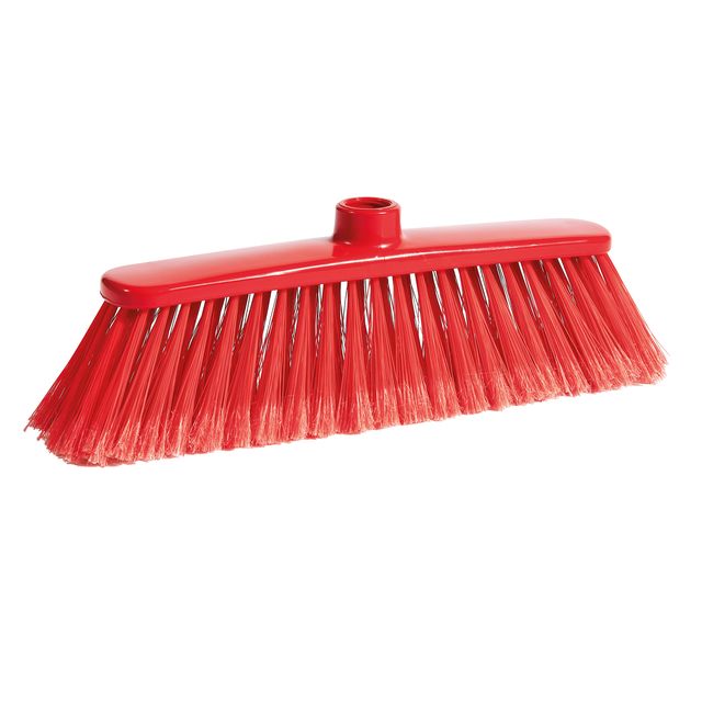 Scopa Alma - per interni - rosso - 33 x 7,5 x 11,5cm - PPL/PVC - PerfettoFactory