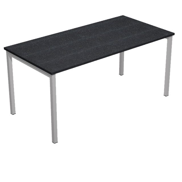 Scrivania Easy Plus - lineare - 120 x 80 x 72,5 cm - nero venato