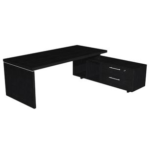 Scrivania Manager Prestige - con mobile servizio reversibile - 210 x 90 x 74 cm…