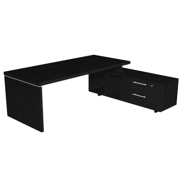 Scrivania Manager Prestige - con mobile servizio reversibile - 210 x 90 x 74 cm…