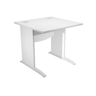 Scrivania Operativa Agorà Basic - fianchi a L melaminico - 80 x 80 x H 73 cm - …