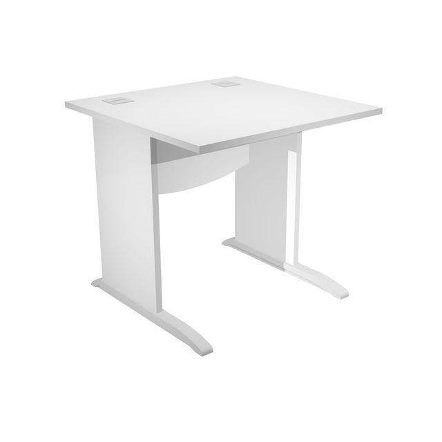 Scrivania Operativa Agorà Basic - fianchi a L melaminico - 80 x 80 x H 73 cm - …