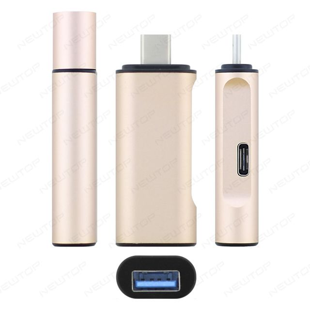 TYPE-C ADAPTER IHUB-12 ADATTATORE DA TYPE-C A USB 3.0 + TYPE-C