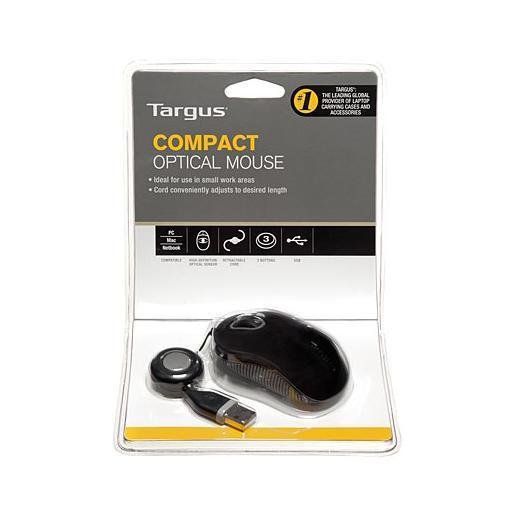 Targus - Mouse - per destrorsi e per sinistrorsi - ottica - 3 pulsanti - cablat…