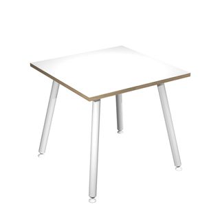 Scrivania Skinny Metal - 80 x 80 x H 74,4 cm - bianco