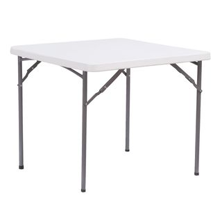 Tavolo Horeca quadrato bianco in HDPE 86x86x74cm Verdelook