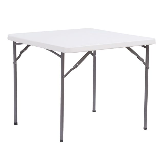 Tavolo Horeca quadrato bianco in HDPE 86x86x74cm Verdelook