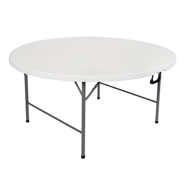 Tavolo Horeca rotondo bianco in HDPE D150x74cm Vedelook