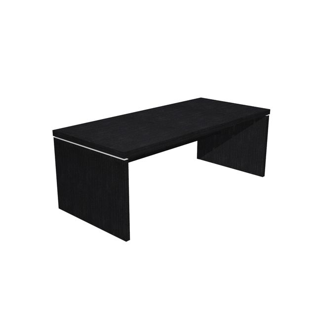 Scrivania direzionale Prestige - 210 x 90 x 74 cm - nero venato