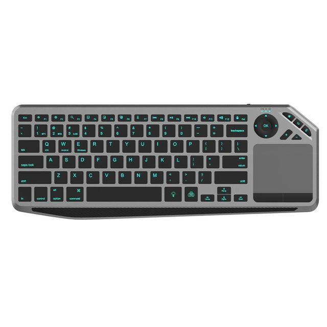 Techly ICTB9801TB Tastiera Wireless Bluetooth 2.4GHz USB con Touchpad LED