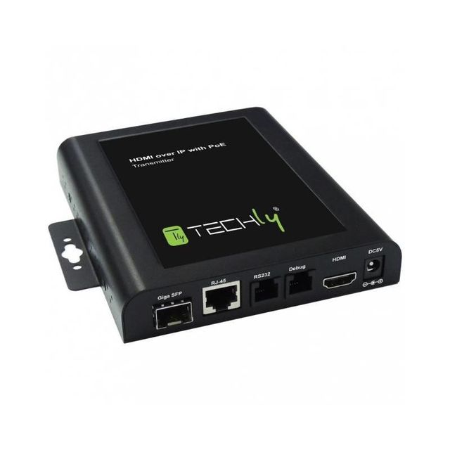 Techly IDATA EXTIP-VW Trasmettitore Extender HDMI su Cavo Ritorto, RJ45 PoE, fi…
