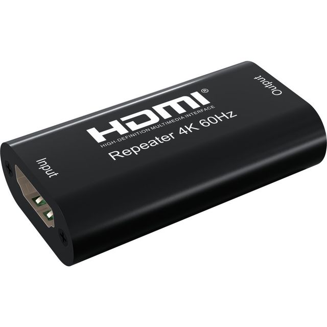 Techly IDATA HDMI2-RIP4KT Amplificatore ripetitore del segnale HDMI 4K fino a 4…