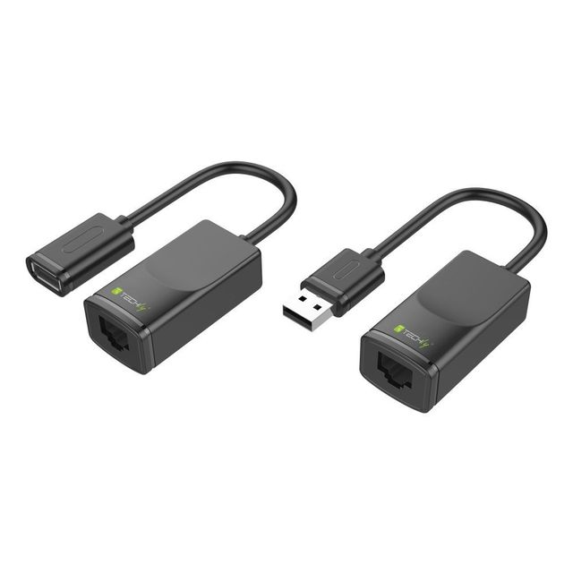 Techly IUSB-EXTENDTY2 Estensore USB fino a 60m su cavo di rete RJ45