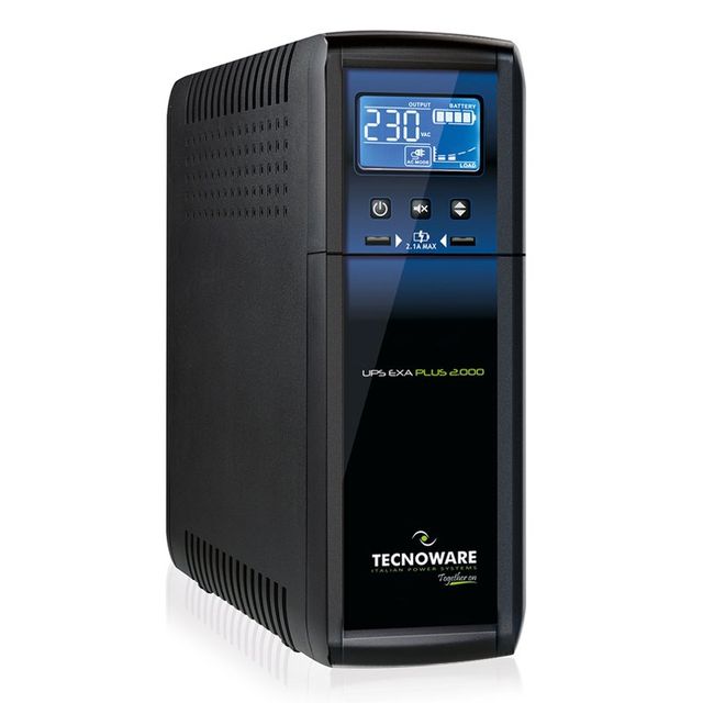 Tecnoware EXA PLUS 2.100, A linea interattiva, 2,1 kVA, 1470 W, Sinusoidale, 50…