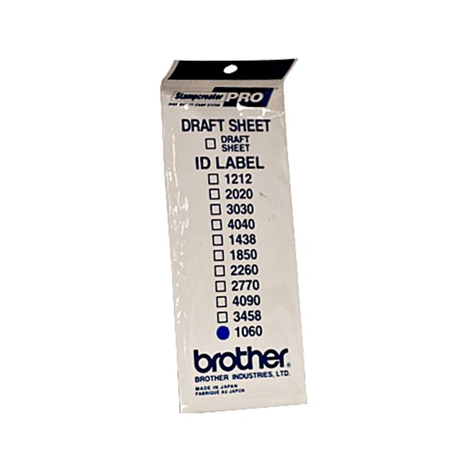 Brother ID1060 - 10 x 60 mm 12 etichette etichette per timbri - per StampCreato…