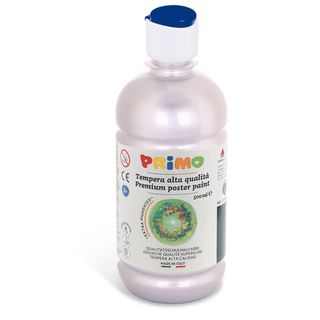 Tempera brillante in bottiglia in PET Primo Primi Passi 500 ml argento 201TL500…