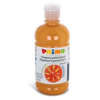 Tempera brillante in bottiglia in PET Primo Primi Passi 500 ml giallo ocra 202B…