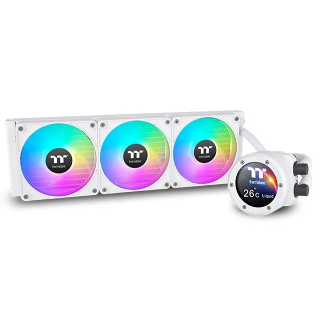 Thermaltake - TH420 V2 Ultra EX ARGB Sync All-In-One Liquid Cooler - Snow Editi…