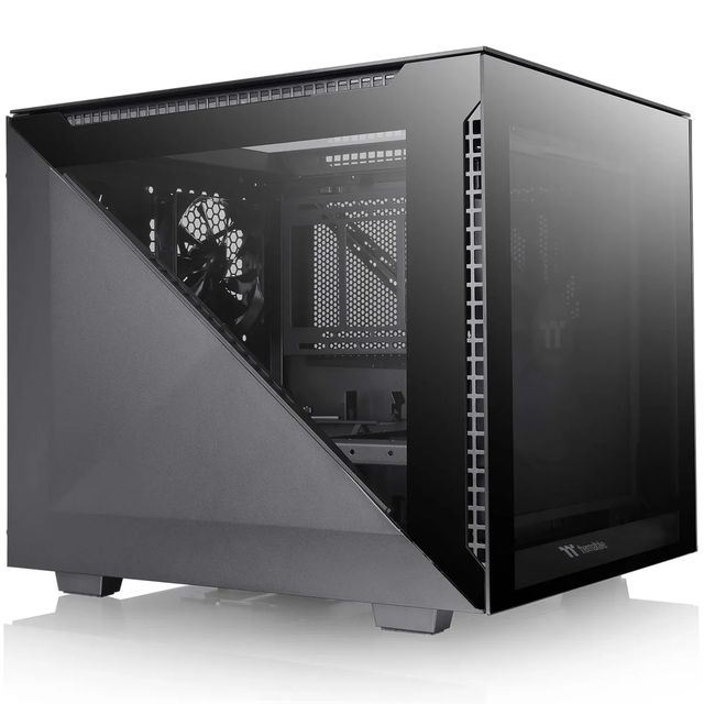 Thermaltake Divider 200 TG - Micro case - micro ATX - pannello laterale finestr…