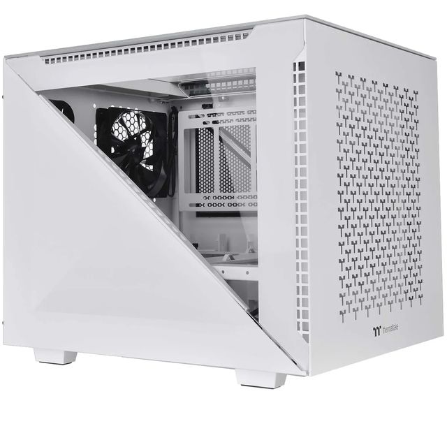 Thermaltake Divider 200 TG Air Snow - Micro case - micro ATX - pannello lateral…