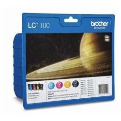Brother LC1100 Confezione da 4 cartucce inkjet - Confezione da 4 - nero, giallo…