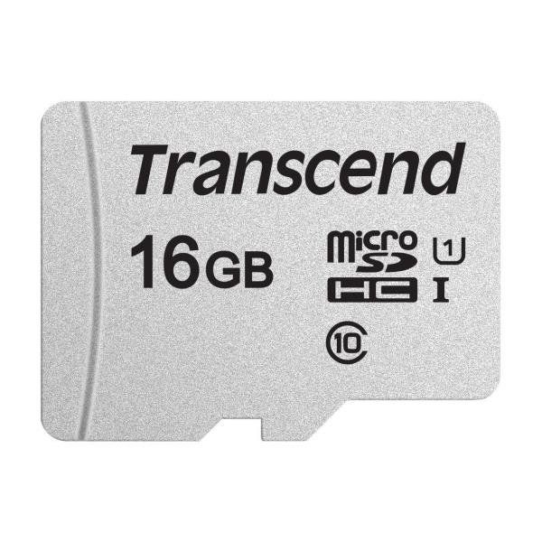 Transcend 300S - Scheda di memoria flash - 16 GB - UHS-I U1 / Class10 - microSD…