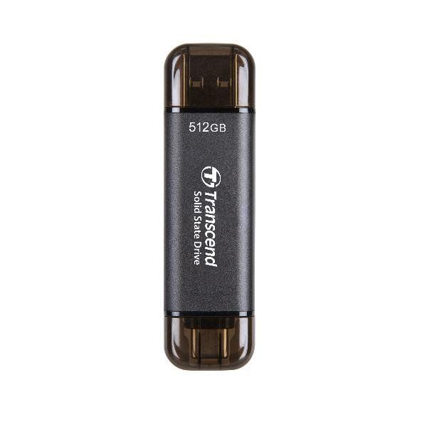 Transcend ESD310C - SSD - 512 GB - esterno (portatile) - USB 3.2 Gen 2x1 (USB-C…