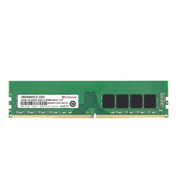 Transcend JetRAM - DDR4 - modulo - 32 GB - DIMM 288-PIN - 2666 MHz / PC4-21300 …