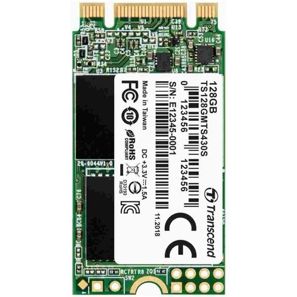 Transcend MTS430S - SSD - 128 GB - interno - M.2 2242 - SATA 6Gb/s - per Intel …