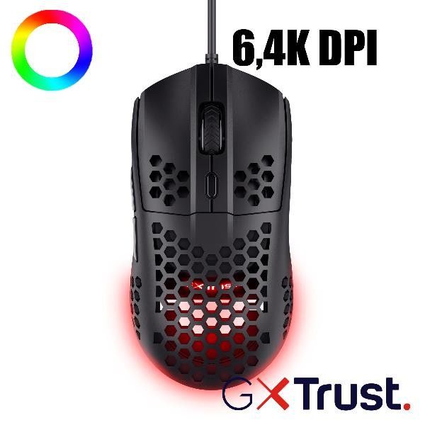 Trust HELOX MOUSE GAMING ULTRALEGGERO GXT 928 - NERO