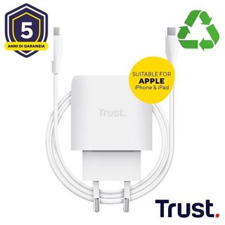 Trust Maxo 45W, Interno, AC, 20 V, 2 m, Bianco