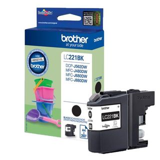 Brother LC221BK - Nero - originale - cartuccia d'inchiostro - per Brother DCP-J…