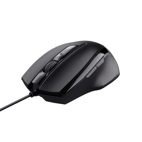 Trust Voca Comfort - Mouse - per destrorsi - ottica - 6 pulsanti - cablato - USB