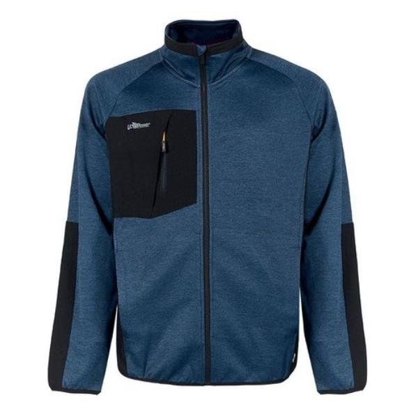 U-POWER FELPA FULL ZIP HULL DEEP BLUE - 5XL