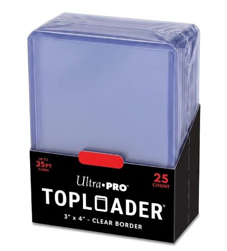 ULTRA-PRO E-81222 - 25 TOPLOADER 3" X 4" - CLEAR REGULAR