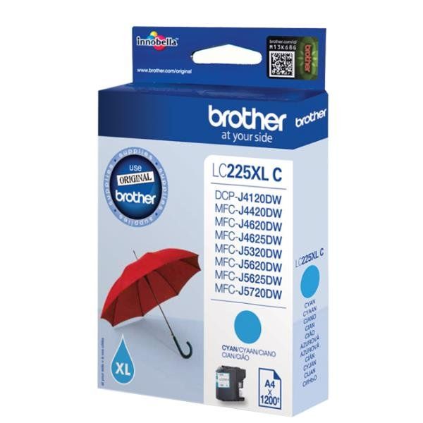 Brother LC225XLC - Ciano - originale - cartuccia d'inchiostro - per Brother DCP…