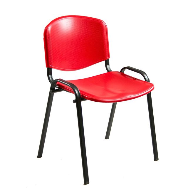 Seduta attesa Dado D5PS - senza braccioli - PPL - rosso - Unisit