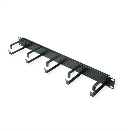 VALUE 19" 1UH GESTIONE CAVI, G - TYPE, 5 GANCI, NERO