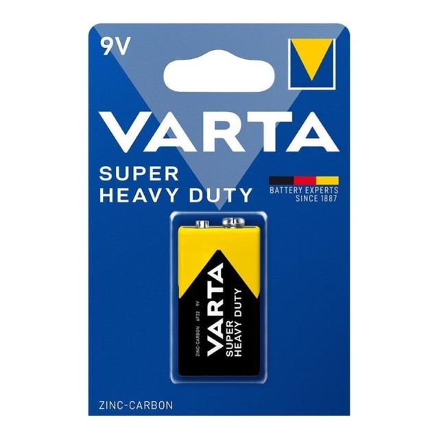 VARTA SUPER HEAVY DUTY 9V ZINCO CARBONE BL1