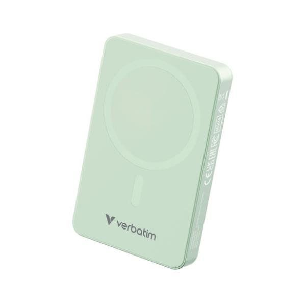 VERBATIM POWER BANK 10000MAH MAG SAFE GREEN