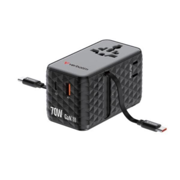 VERBATIM UNIVERSAL TRAVEL ADAP.GAN III 70W