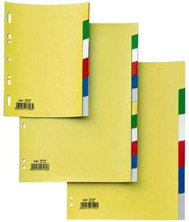 Separatore Record S - 12 tasti - PP - 21 x 29,7 cm - A4 - multicolore - Sei Rota