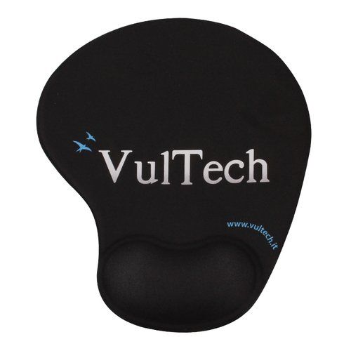 VULTECH MP-02N TAPPETINO ERGONOMICO PER MOUSE IN GEL COLORE NERO