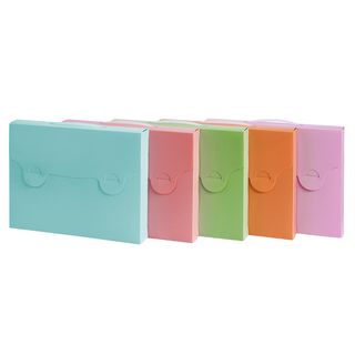 Valigetta in PPL Favorit 38x29 cm in colori assortiti pastel - conf. da 5 pezzi…