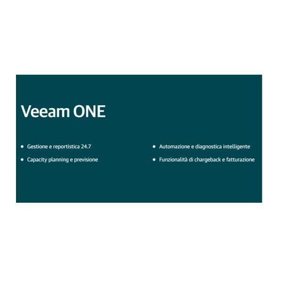 Veeam Premium Support - Supporto tecnico - per Veeam ONE for VMware - 1 socket …